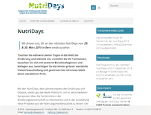 Tablet Screenshot of nutridays.ch